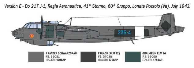 Maquette Avion 91266 - Dornier Do 217 J1/J2 Nachtjäger (1:72)
