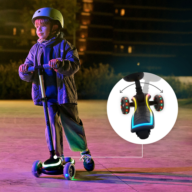 KINDERKRAFT Romobil i guralica 2u1 Raket Up Black