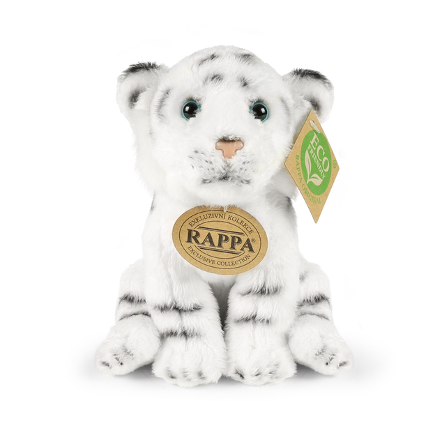 Tigre di peluche bianco seduto 15 cm ECO-FRIENDLY