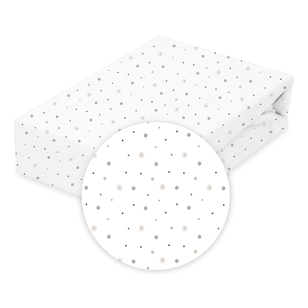 BABYMATEX Plachta napínacia Jersey 60x120cm Hviezdičky