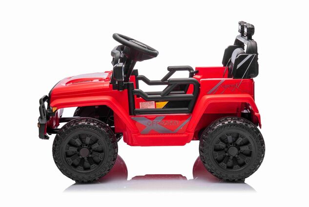 Elektrické autíčko OFFROAD NEW s pohonom zadných kolies, červené, Lítiová batéria