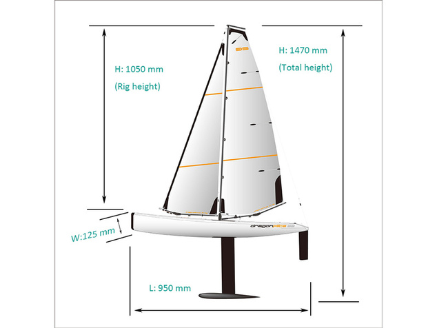 Joysway Dragon Flite 95 V2 plachetnica 2.4GHz RTR
