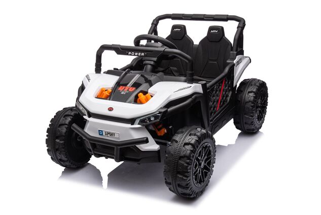 Elektrické autíčko UTV Small 12V, biele, Pohon zadných kolies, 12V batéria