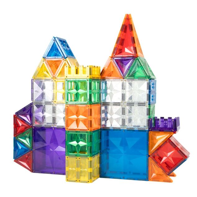 Cleverclixx – Ensemble de construction magnétique Inventive Pack Intense – 110 pcs + 15 pcs gratuits