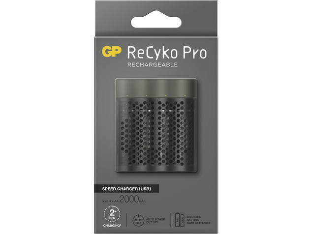 GP USB nabíjačka Speed M451 + 4AA GP ReCyko Pro 2000