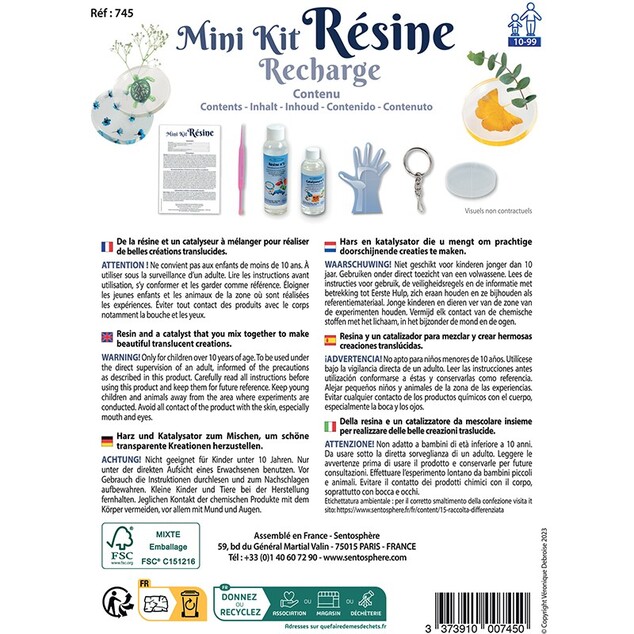 SENTOSPHERE Ersatzpackung für Harzherstellung