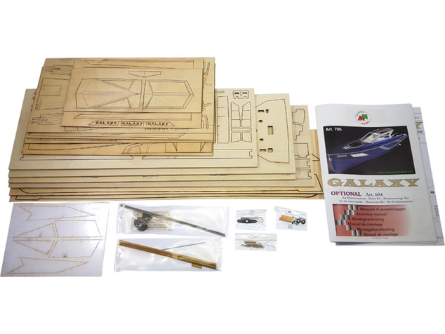 Mantua Model Galaxy 53ft luxusná jachta 1:25 kit