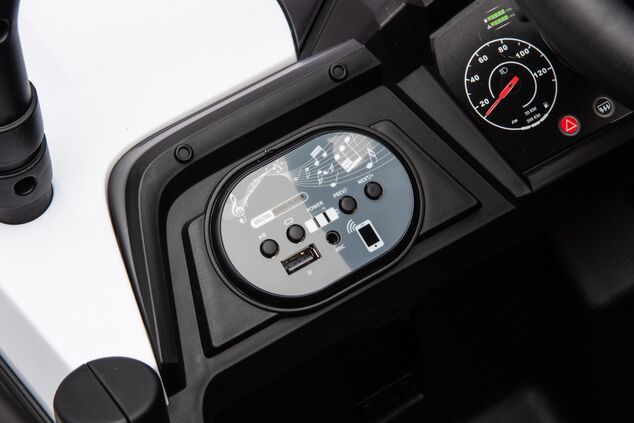 Elektrické autíčko UTV Small 12V, biele, Pohon zadných kolies, 12V batéria