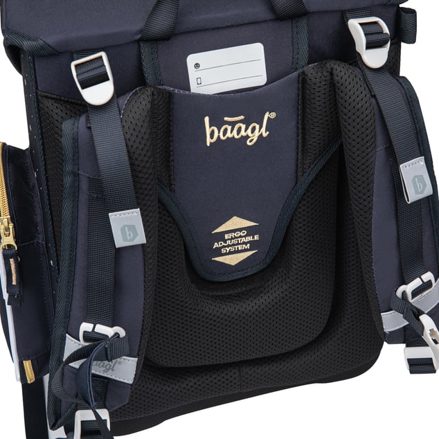 BAAGL Cartella Scolastica Ergo Unicorn Gold