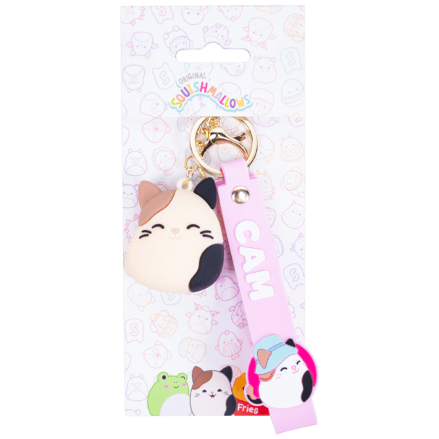 Squishmallows FIZZ Prívesok na kľúče - Kocúr Cam
