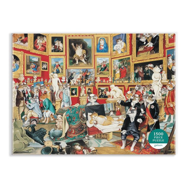 Galison Puzzle Tribuna Uffizi con gatos 1500 piezas