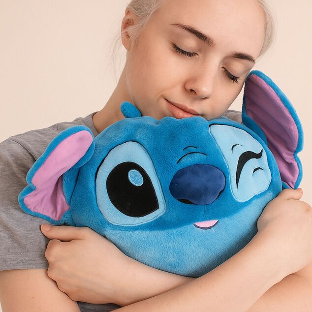 Cozy Noxxiez HW776 Stitch - topli plišani jastuk 3 u 1