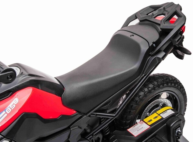 Elektromotorrad BMW F850 GS, lizenziert, 12-V-Batterie, weiche EVA-Räder, 2 x 35-W-Motor