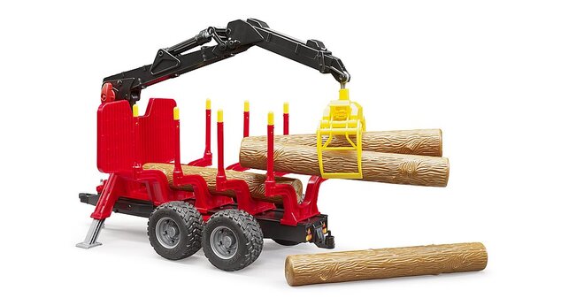 Bruder 02252 Lesný príves s hydraulickou rukou