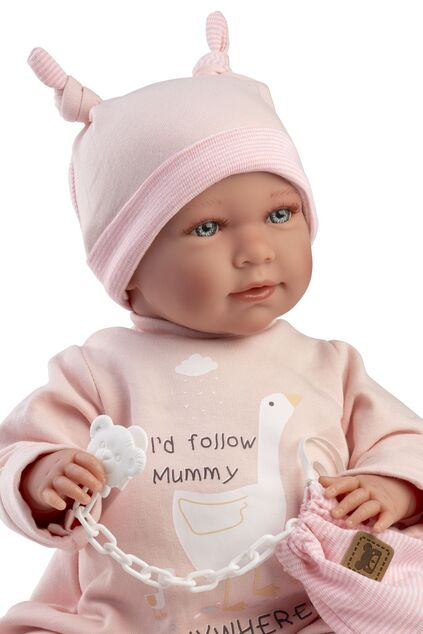 Llorens 74108 NEW BORN - realistická bábika bábätko so zvukmi a mäkkým látkovým telom - 42