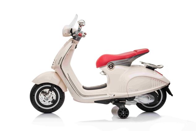 Elektromotorrad Vespa 946 auch mit Rückwärtsgang, weiß, mit Hilfsrädern