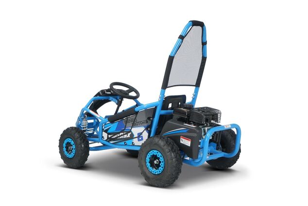 Benzínová bugina pre deti Beneo Motors BUGGY RSX modrá - 98cm3