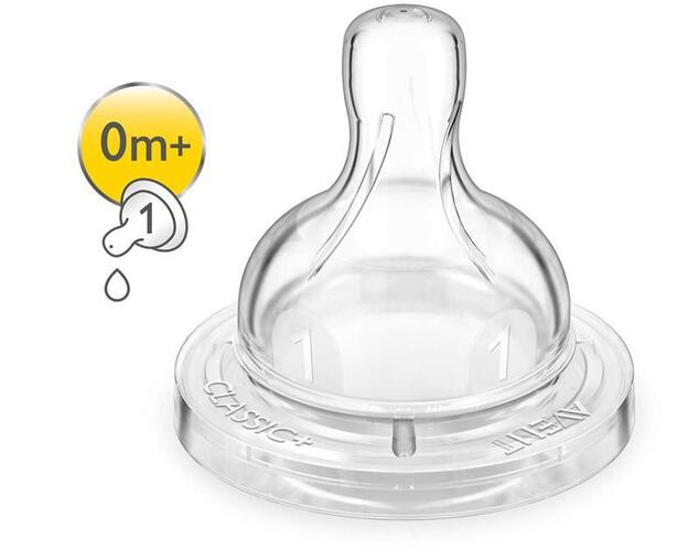 Philips AVENT Cumlík Klasik 1 otvor novorodenecký 2 ks