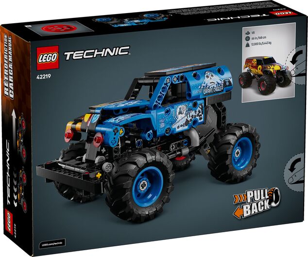 LEGO® Technic 42219 Monster Jam™ Grave Digger™ Oheň a ľad