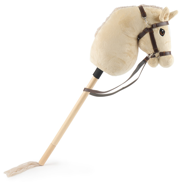 Bieco - Hobby Horsing na tyči - koník béžový, veľ. S