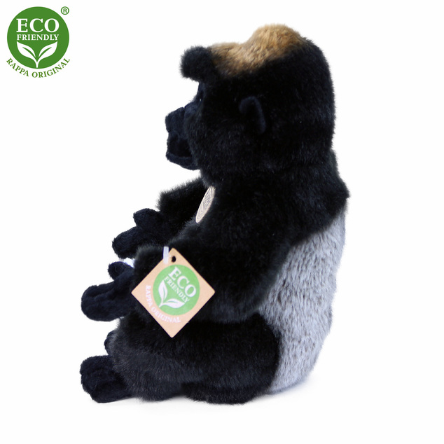 Peluche gorilla seduto 23 cm ECOLOGICO