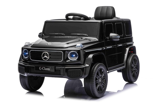 Auto elettrico Mercedes G580 12V, nero, telecomando 2,4 GHz, Bluetooth, USB