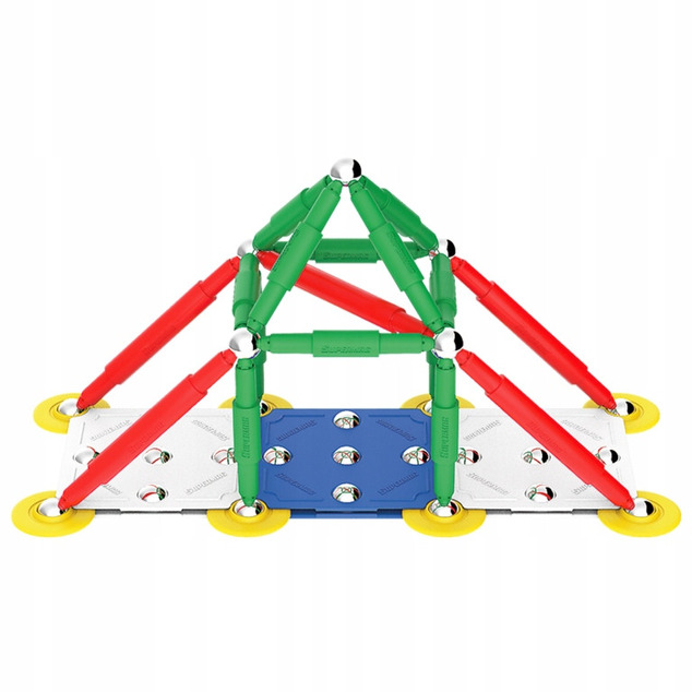 SUPERMAG magnetisches Konstruktionsspielzeug Classic primary 72 Stück