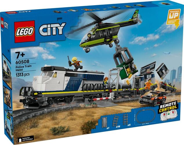 LEGO® City 60508 Jaf în trenul de poliție