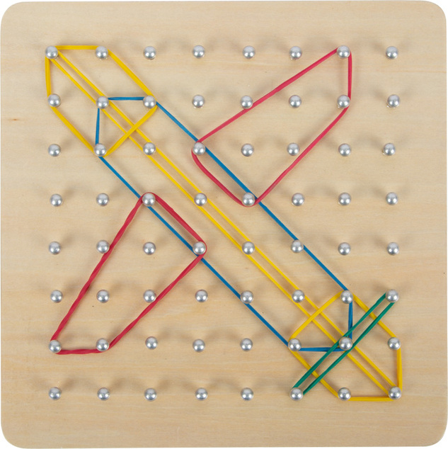 Small Foot Drevená doska Geoboard