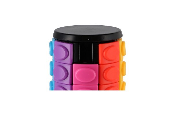 Hlavolam valec/veža farebný plast 11cm, 8x25x4,5cm