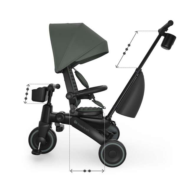 KINDERKRAFT Trojkolka Jazz 3 Green, 9m+