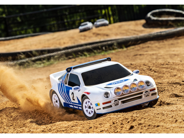 Traxxas Mini Rally Ford RS200 1:12 4WD VXL RTR šedý
