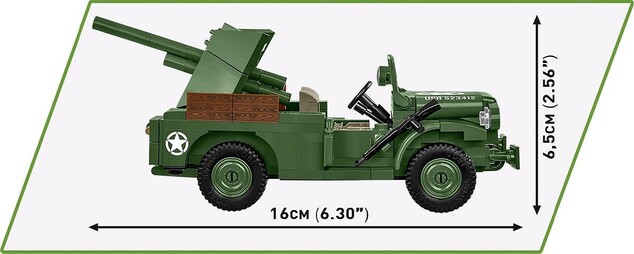 Cobi II WW 37 mm GMC M6 Fargo, 1:35, 230 k, 1 f