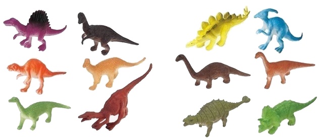 Tierfiguren Dinosaurier 6er Set 10 cm