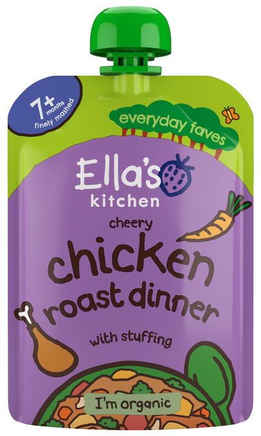Ella's Kitchen BIO Pečené kura s plnkou (130 g)