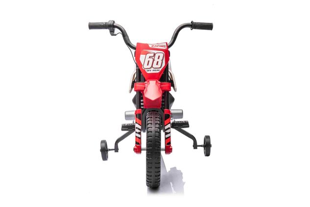 Elektrická Motorka MOTOCROSS, červená, 12V batéria, EVA mäkké kolesá
