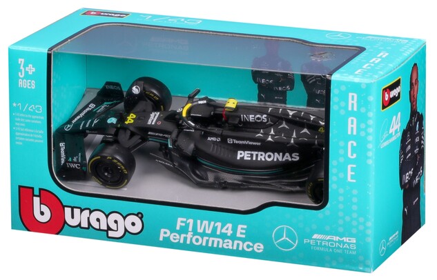 Bburago 1:43 RACE Formel F1 - Mercedes-AMG F1 W15 Performance (2024) #44 Lewis Hamilton