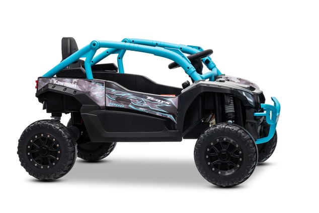 Elektrické autíčko Kawasaki TERYX KRX 1000 12V, modré, jednomiestne, odpružená zadná nápra