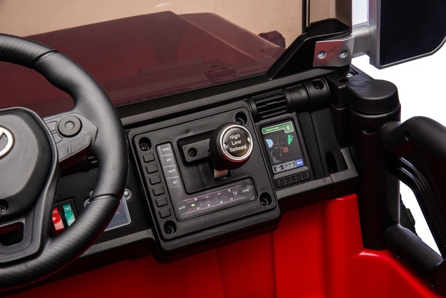 Elektrické autíčko Toyota FJ Cruiser XXL s pohonom 4x4, licencované (Dvojmiestne), červené