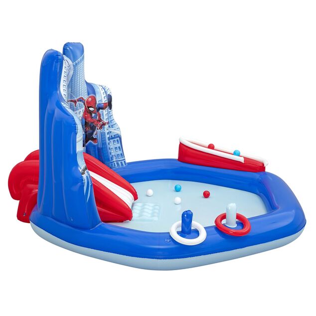 Bestway 98793 Kinder aufblasbares Spielzentrum Spider-Man, 211 x 206 x 127 cm
