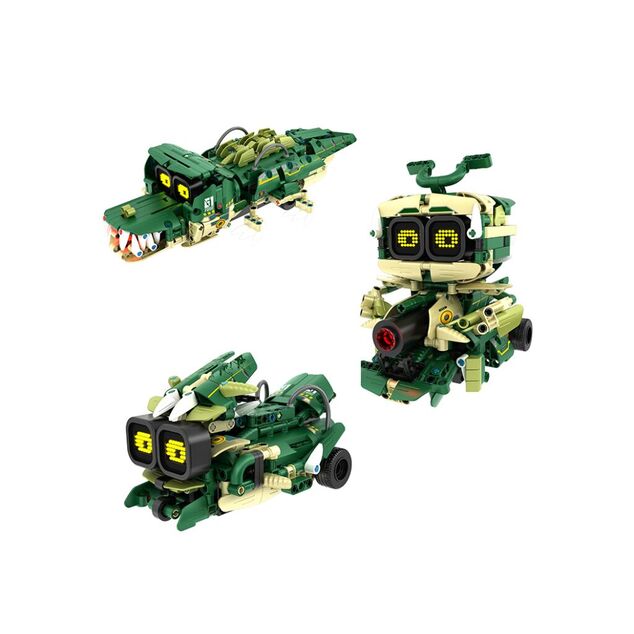 iM.Master Stavebnica robot krokodíl 3v1 RC na diaľkové ovládanie 34,3x14,5x8 cm