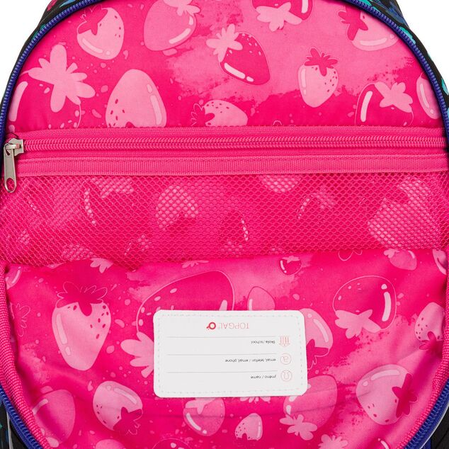 Zaino scolastico con leopardo neon Topgal LORI 25074