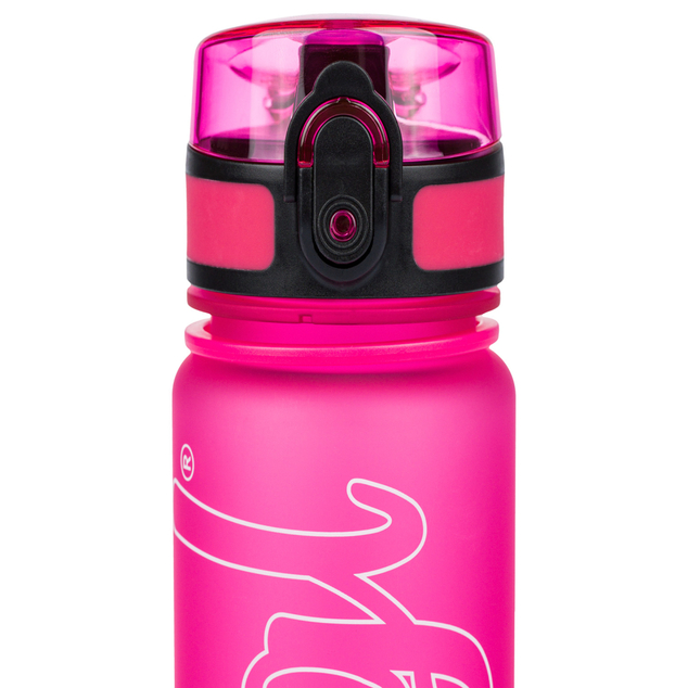 BAAGL Tritanová fľaša na nápoje Logo ružová, 500 ml
