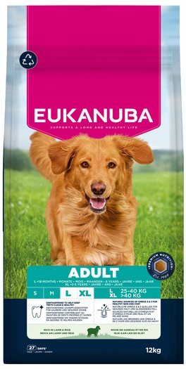 Krmivo EUKANUBA Adult Large rich in lamb and rice 12 kg