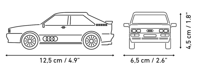 Cobi Audi Quattro (1980), 1:35, 88 k