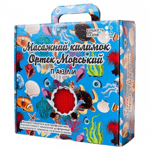 Ortek Masážna ortopedická podložka Puzzle "Námorná" 6 prvkov