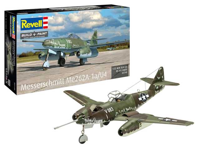 Plastic ModelKit Flugzeug 03749 - Messerschmitt Me262A-1a/U4 (1:32)