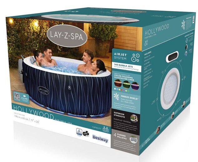 Bestway 60059 Nafukovacia vírivka Lay-Z-Spa Hollywood AirJet