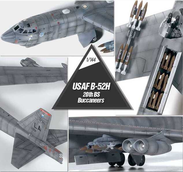 Modellbausatz Flugzeug 12622 - USAF B-52H 20th BS "Buccaneers" (1: 144)