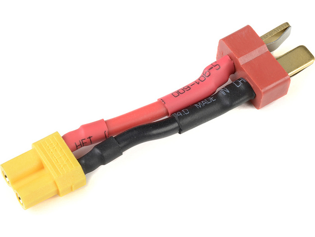 Konverzný kábel Deans prístroj - XT-30 batéria 14AWG